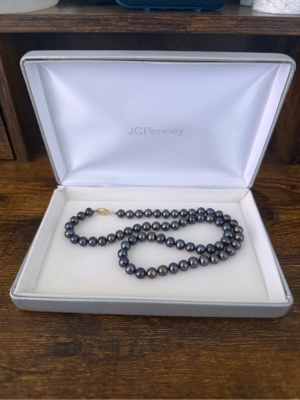Black Cultured Freshwater Pearl Necklace